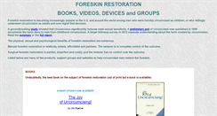 Desktop Screenshot of foreskinrestoration.info